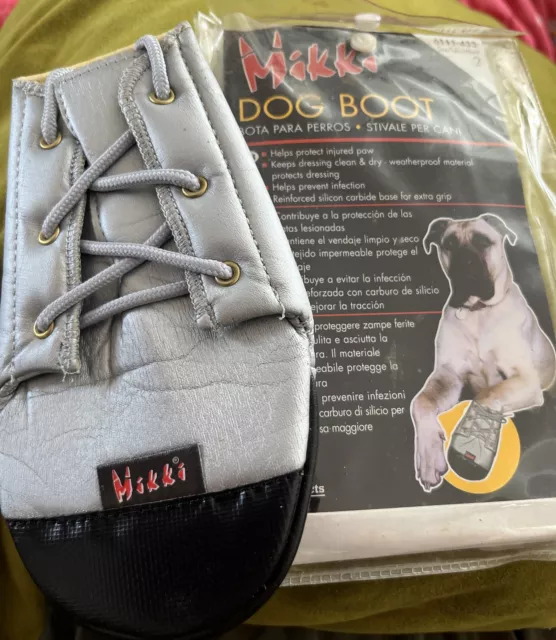 Mikki Dog Boot ~ Size 2 / Medium - Protect Injured paw/protect dressing Lace Up