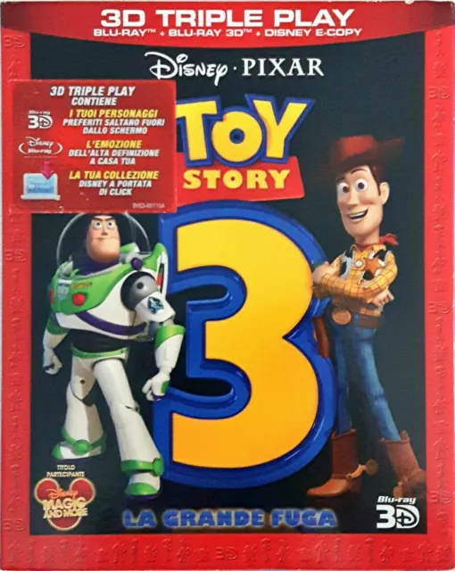 Blu Ray Toy Story 3. La grande Fuga 3D - (2010) (Slipcase) .....NUOVO