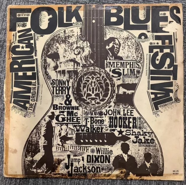 ♫ rare LP The Original American Folk Blues Festival Various Artists Vinyl 1962
