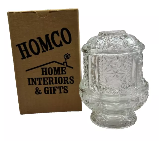 Homco Home Interiors 1188-3BD Crystal Votive Candle Holder Dinner Wedding Decor