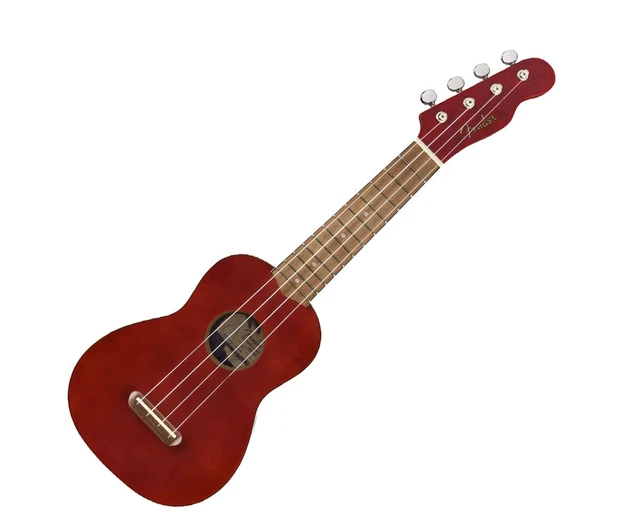 Open Box Fender Venice Soprano Uke Walnut - Cherry w/ Walnut Fingerboard