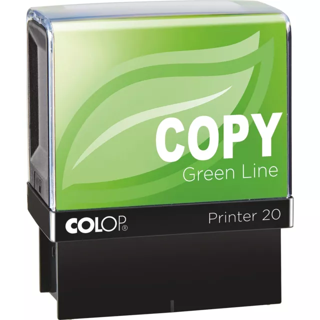 COLOP Green Line COPY Stamp - Red Ink   148233   37x13mm Eco-Friendly Office Wor