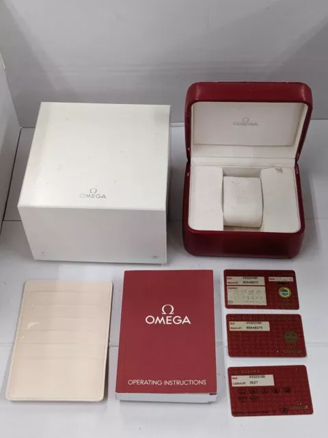 OMEGA Speedmaster Seamaster Red Uhrenbox mit Garantiegarantie 230919014yS