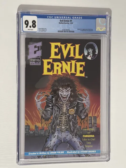 Evil Ernie #1 CGC 9.8 WP  1st app. Lady Death 1st app. Evil Ernie  1991