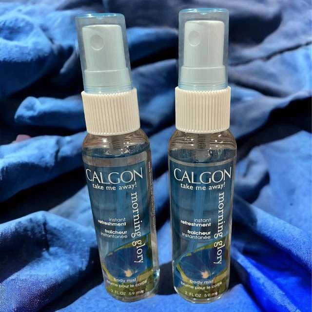 2 Calgon MORNING GLORY Body Mist Spray 2 FL OZ Each Travel Size New 2 Calgon MORNING GLORY Body Mist Spray 2 FL OZ Each Travel Size New