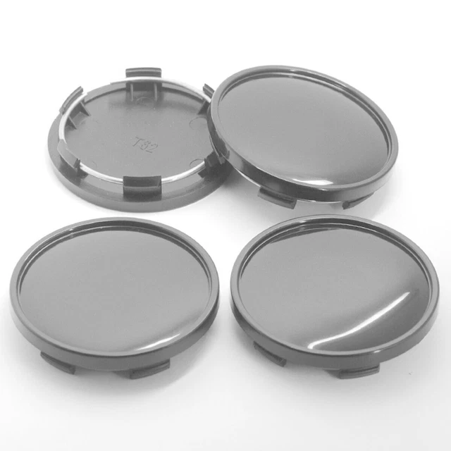 4Pcs Wheel Center Hub Cap Cover Dust-Proof No Badge Emblem Car Accessories Black