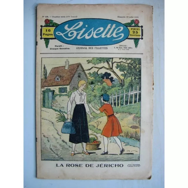 LISETTE N°28 (10 juillet 1932) La rose de Jéricho (Louis Maîtrejean) Noëlle e...