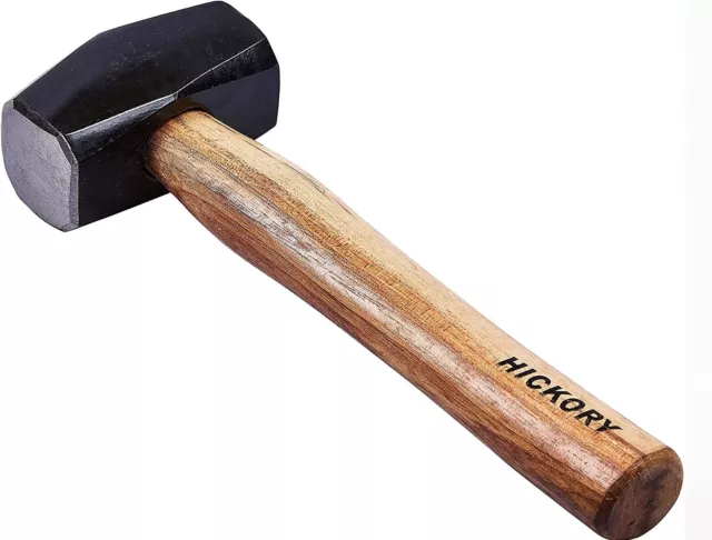 Lump Hammer 1kg 2.5lb Hickory Handle Sledge Club Stone New Heavy Duty HM074