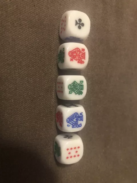 5 X Poker Dice Craps - New And Free Shipping