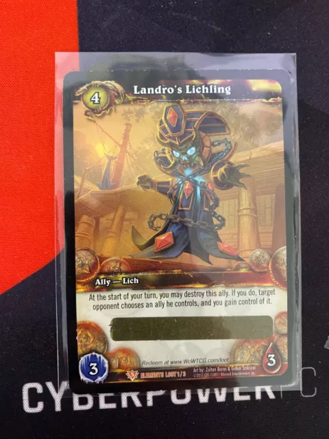 Landro's Lichling - World of Warcraft LOOT Card ~ WoW Elements - TCG Unscratched