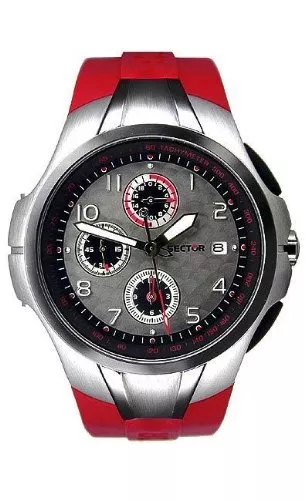 Sector + Chrono 210 Argent/Rouge +3251905075 + Produit Neuf / Neuf