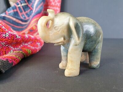 Old Shoushan Stone Carved Elephant …beautiful collection and display piece