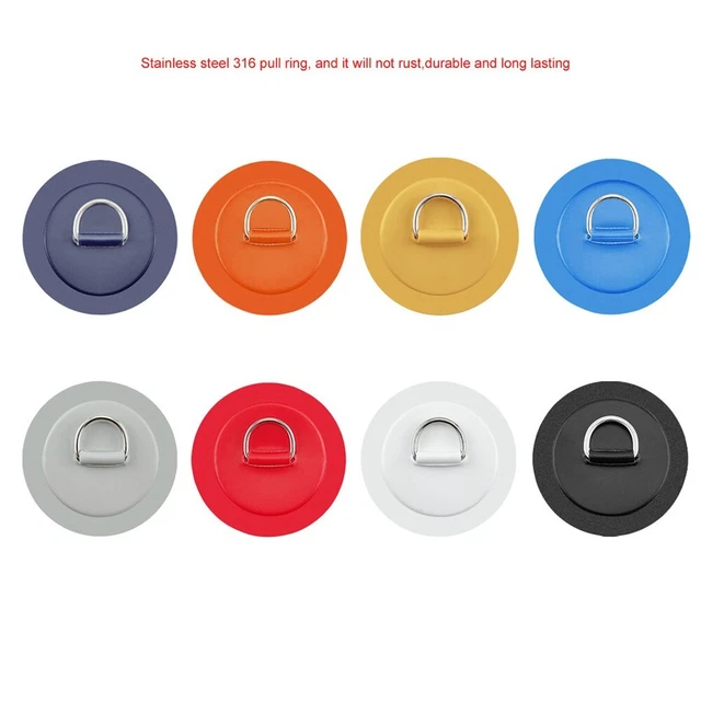 Black Stainless Steel D Ring Pad Patch for Canoe Long lasting Performance