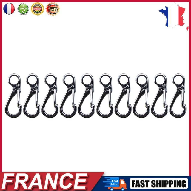 Mini Mousqueton Porte-clés En Plein Air Escalade Printemps Boucle EDC Outil (Arg