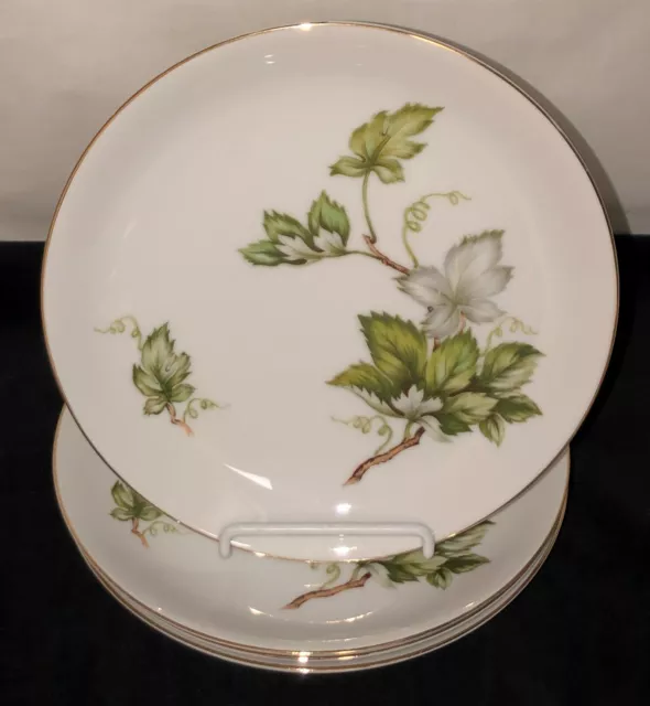 4 Japan PRINCESS CHINA WOODSONG *7 3/4" SALAD PLATES *