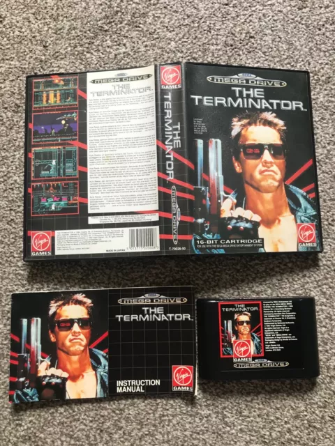 The Terminator Sega Mega Drive Genesis Game With Manual Official Uk Pal