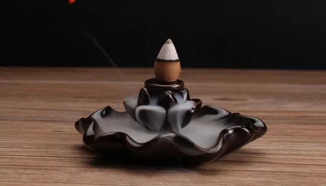 1pc Handmade Ceramic Lotus Incense Burner Holder For Cones And Sticks Promotions
