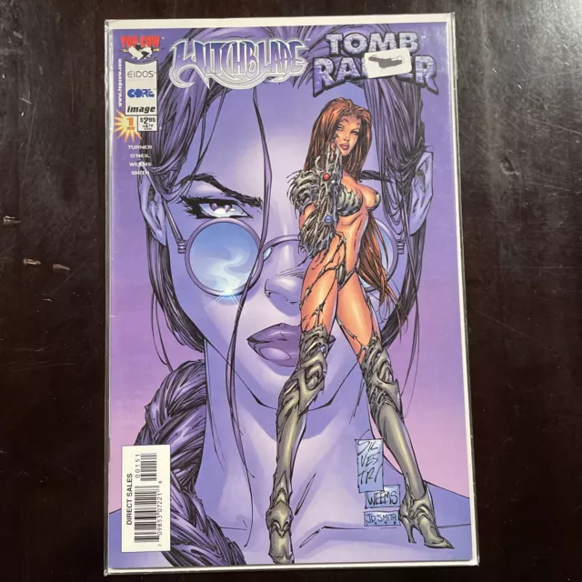 Witchblade Tomb Raider 1 1st Lara Croft Image / Silvestri Variant / 1998