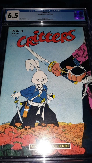 Critters #3 CGC 6.5 (1986) - Usagui Yohimbo - Stan Sakai - Fantagraphics Books