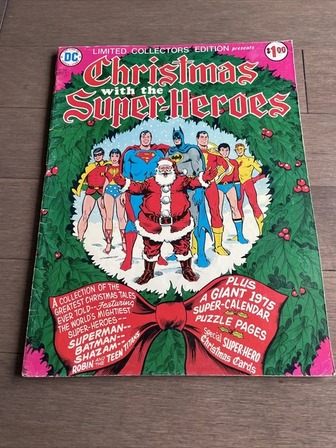 Vtg Christmas With the Superheroes (DC Comics 1975) Limited Collectors' Edition