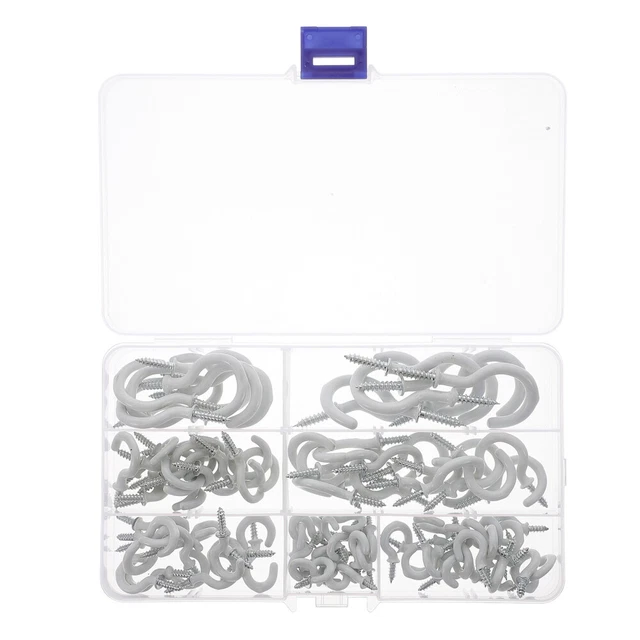 DEILSY White Heavy Duty Plastic Hangers (Pack Of 10) - Thick Strong Hangers With Hooks For Belts & Scarves