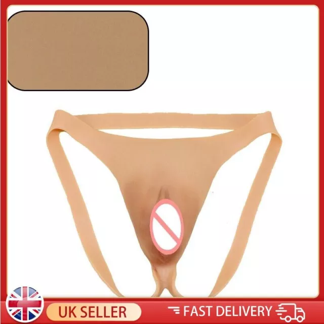 UK Stock Silicone Panty Thicken Hip Underwear Vagina Pant Transgender  Cosplay