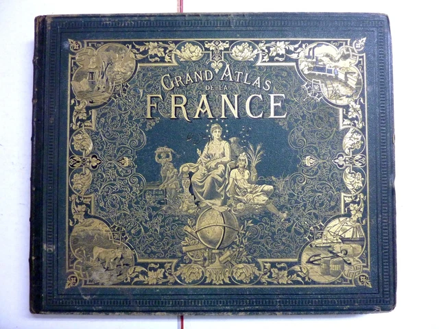 FISQUET GRAND ATLAS Départemental De La France Pilon Le Vasseur Cartes ...