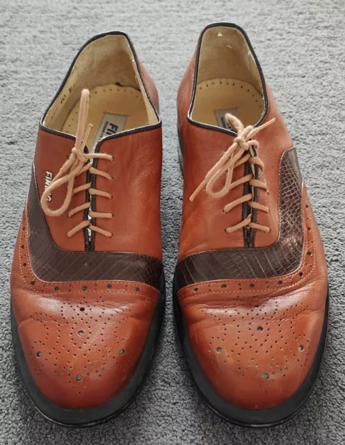 FINDIG MEN S BROWN Derby Style Shoes Size Eu 40 Uk 6.5 15.00