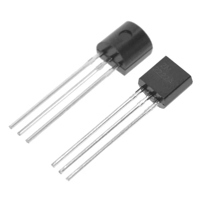 Produktbild von 10x Transistor 2N2222 NPN – 40V, 0,8A, 500mW, TO-92-Gehäuse – Für Schaltungen & Verstärker – Universalsortiment
