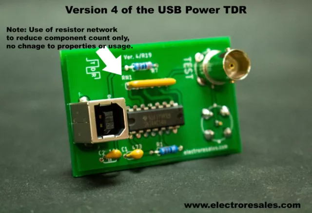 TDR Time Domain Reflectometer. Fast Clock, USB Power. Detect cable faults & More