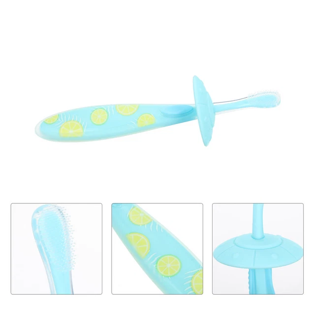 Cepillo de dientes 15x4,3x4,3 cm silicona grado alimenticio recién nacido