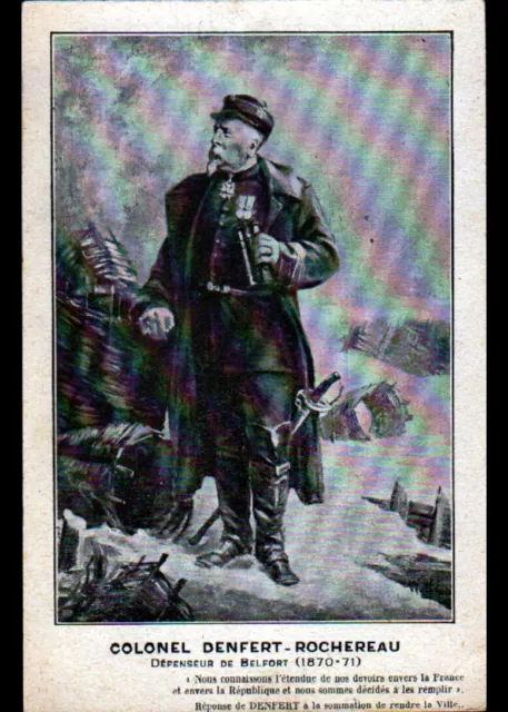 BELFORT (90) MILITAIRE Colonel DENFERT-ROCHEREAU Défenseur de BELFORT en 1870