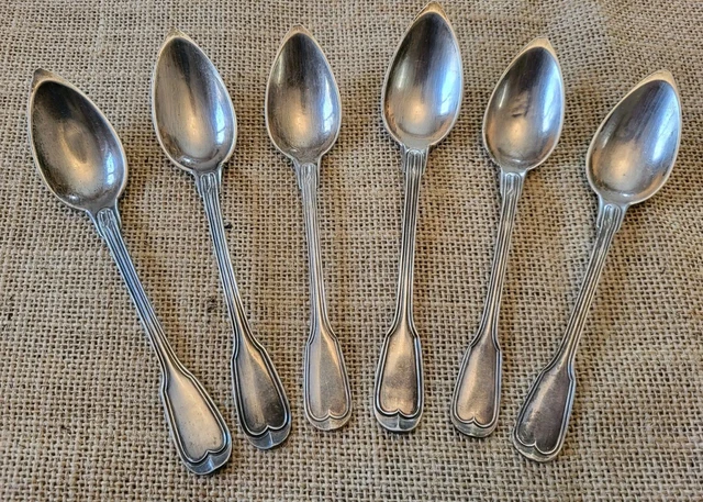 6 PETITES CUILLÈRES argent massif XIXe Buttner orfèvre EUR 95,00 - FR