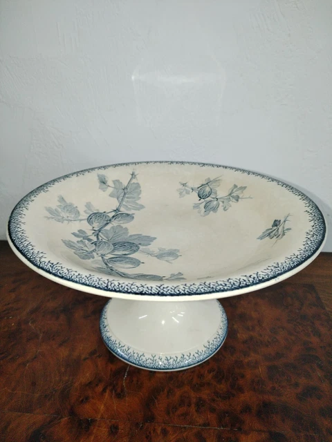 Ancien Compotier Sarreguemines Groseilles Art Nouveau  N 1