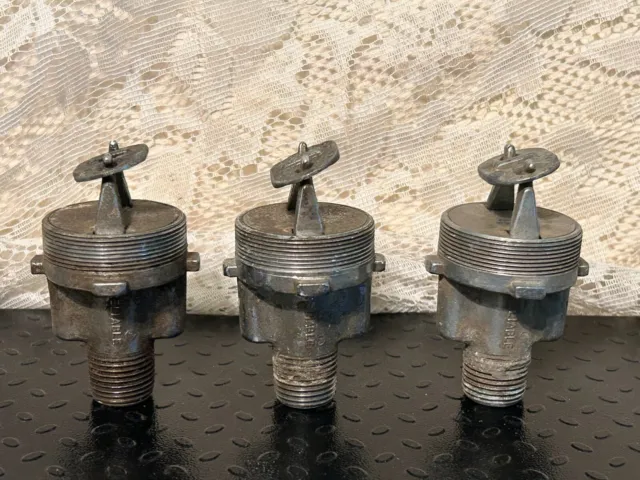 Vintage set of 3 Reliable sprinkler heads