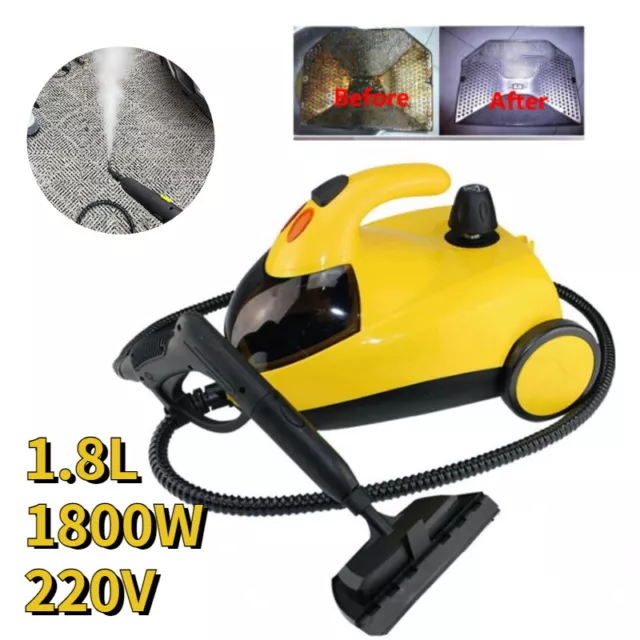 Steam Cleaner Machine Car Upholstery Carpet Floor  Lampblack Cleaning Steamer