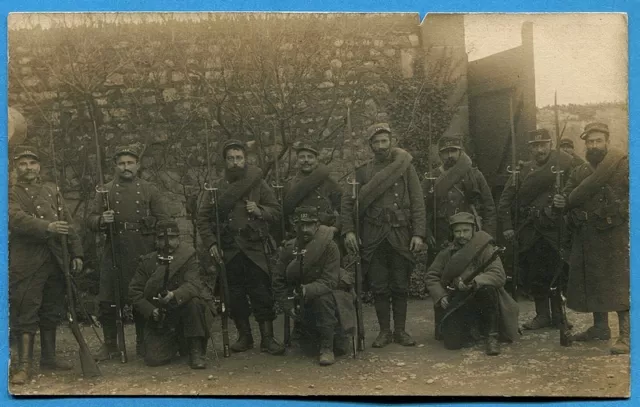 CPA PHOTO: Soldats du 137° Régiment d'Infanterie Territoriale / Guerre 14-18