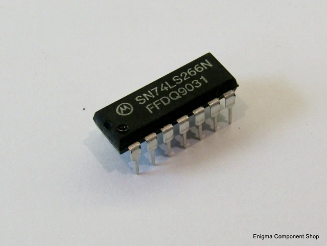 Circuits Intégrés Motorola SN74LS30N - 5 Pièces NOS (New Old Stock), Portes NAND 8 Entrées, 14 Broches