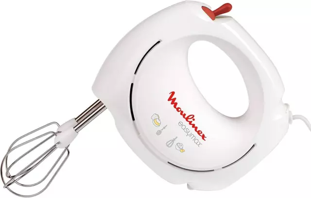 Moulinex Easy Max ABM11A Easymax Sbattitore a 2 Velocità Con 2 Set Di Fruste, Mo