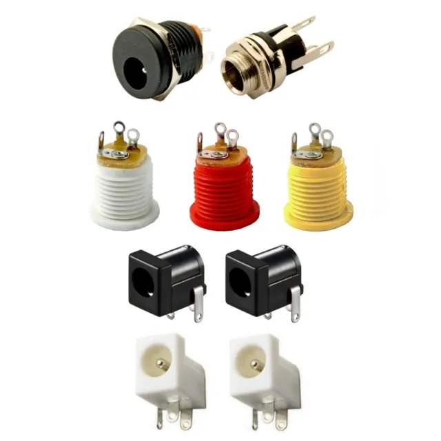 DC-Einbaubuchse für Hohlstecker 2,1x5,5mm / DC Buchse einbau Kupplung Steckdose