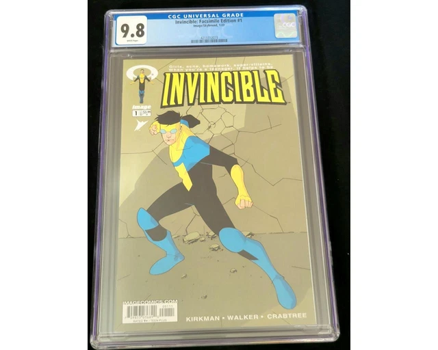 Invincible #1 Facsimile Edition 2023 Cgc 9.8 1St  Invincible Kirkman
