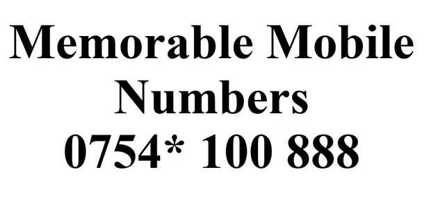 Tesco Mobile Sim Card Gold Number 0754* 100 888