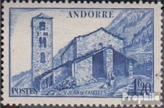 Briefmarken Andorra - Französische Post 1944 Mi 104 postfrisch Religion