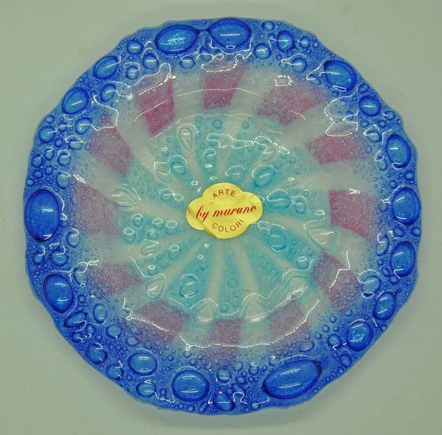 Coupelle verre bullé de ARTE COLORI MURANO Venise Italie collection déco design