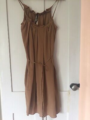 Manila Grace Women’s Brown Silk Dress Size 46