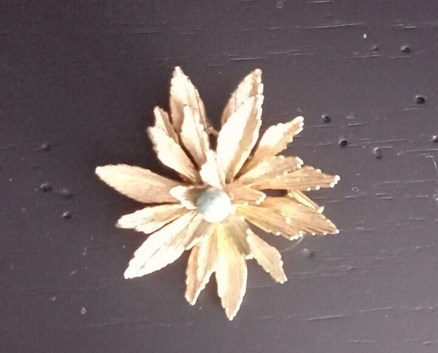 Broche Vintage En Argent Pur Filigrane Fleur - Bijou Ancien Magnifique Référence 2480