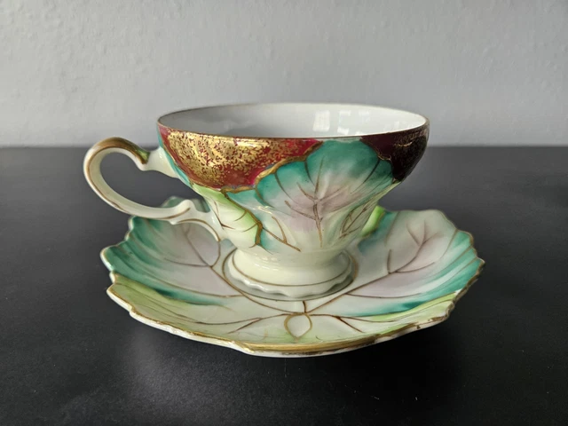 VINTAGE MADE IN Occupied Japan Cup & Saucer Porcelain Floral