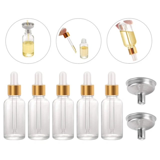 Ericotry 12x Bernstein Glasflaschen Mit Pipetten - 20ml Tropfflaschen Für ätherische Öle