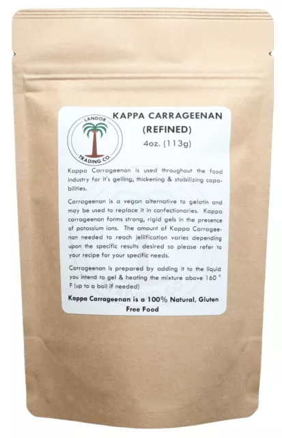 Carrageenan - 1lb (16 Ounces) Refined Kappa - Food Grade - Paper Marbling