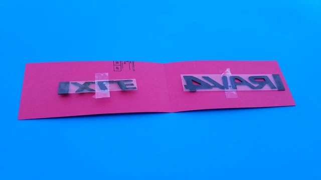 2006-2018 Toyota Rav4 Xle Rear Trunk Lid Emblem Adhesive Templates Set New B1
